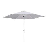 Ombrellone 1129 grigio 3m palo bianco Majestic Garden