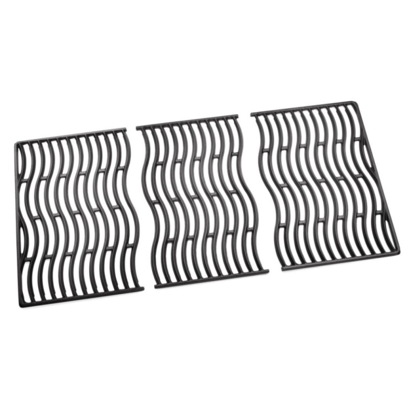 Three Rogue® 625 cast iron cooking grates