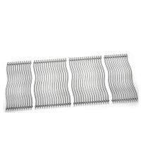 Quatre grilles de cuisson en acier inoxydable