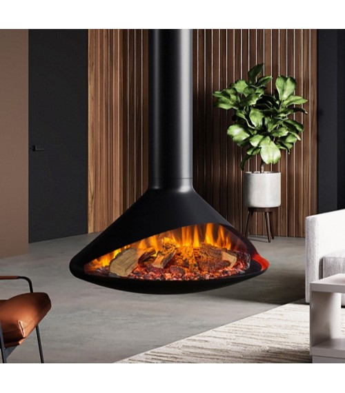 Suspended electric fire Onyx Orbit