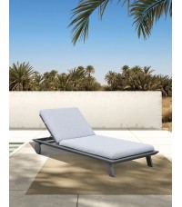 Tumbona Angola aluminio con ruedas Majestic Garden