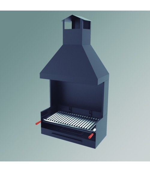 BV-82 Coupe-vent et hotte pour barbecue à charbon et bois Fm