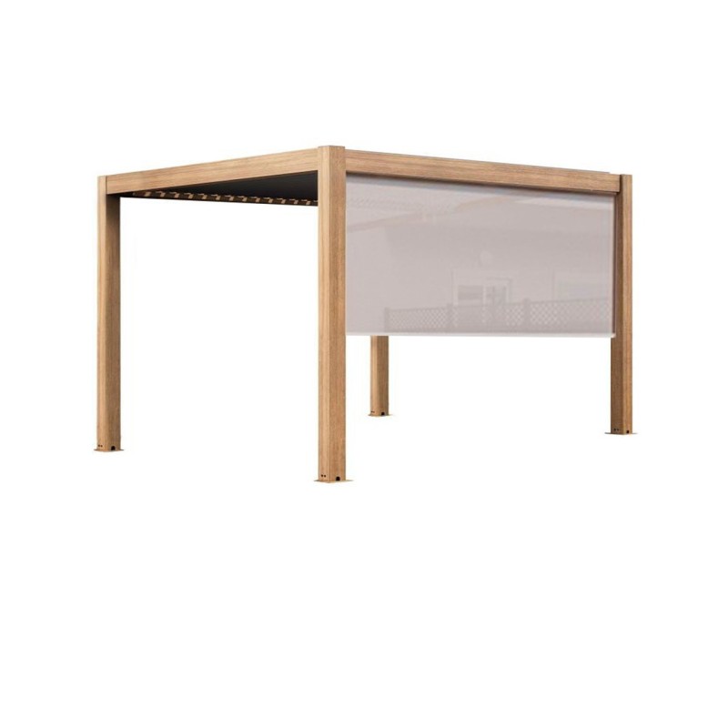 Cortina Andina imitación madera 3x3 beige Majestic Garden