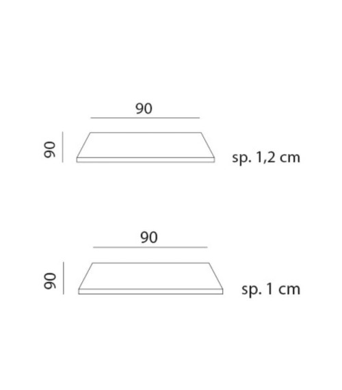 Piani Laminato 90×90 Nardi