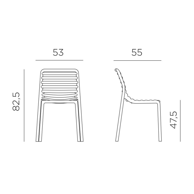 Silla Doga Bistrot Nardi - disegni Doga BISTROT