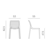 Silla Doga Bistrot Nardi - disegni Doga BISTROT
