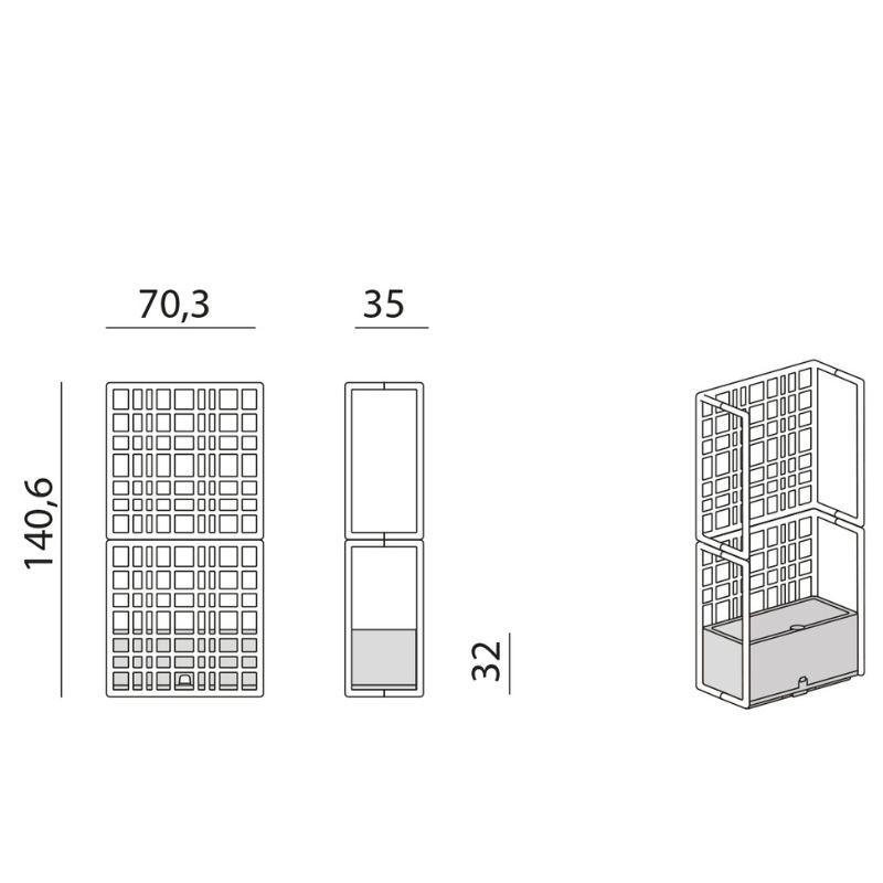 Panel Modular Sipario 2 Nardi - Nardi ecopartition SIPARIO2 2D