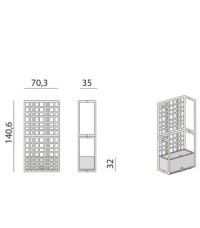 Panel Modular Sipario 2 Nardi - Nardi ecopartition SIPARIO2 2D