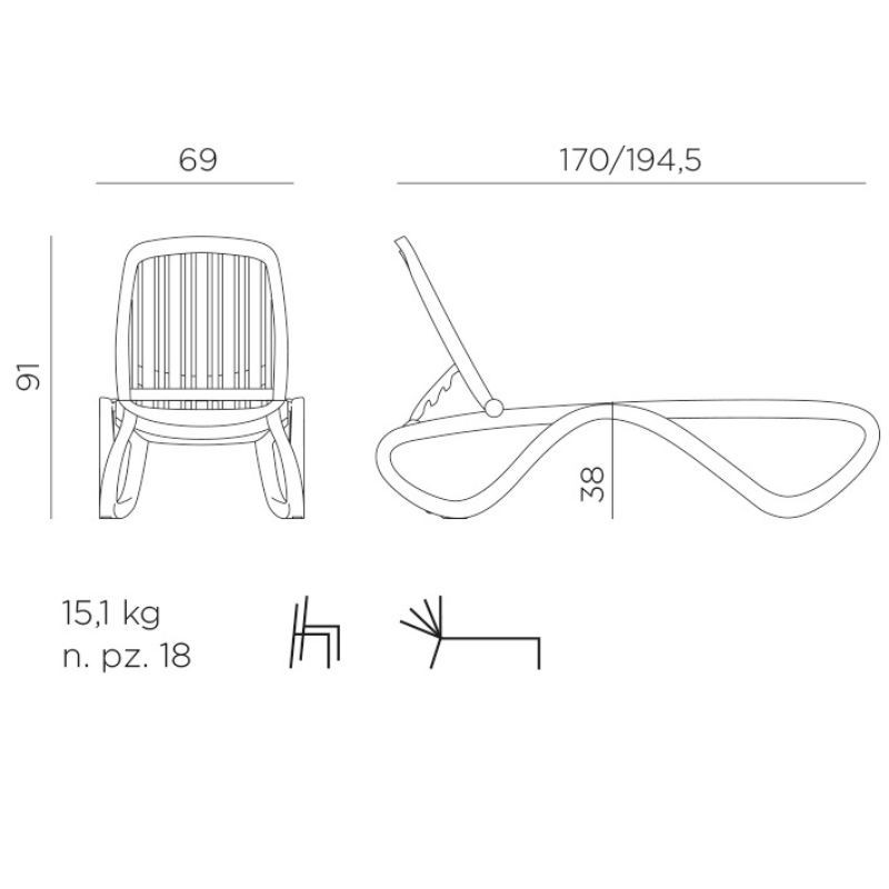 Tumbona Tropico Nardi - dis cat tropico