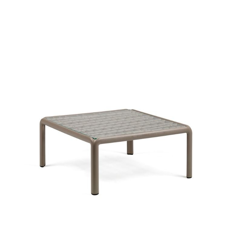 Mesa Komodo Tavolino Vetro Nardi - Nardi tables KOMODOtavolinoVETRO tortora LR
