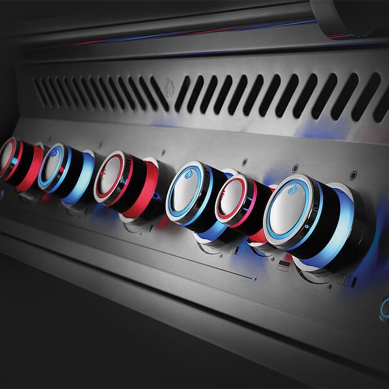Barbacoa Serie 700 112cm - Napoleon - feat BI700 night light knobs safetyglow