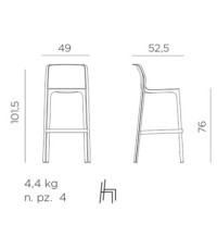Taburete Net Nardi - dis cat netStool