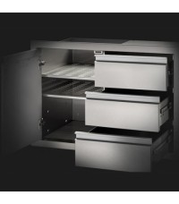 Modulo Puerta y Triple Cajòn 42" x 24" - Napoleon - BI Storage Drawers Single Triple