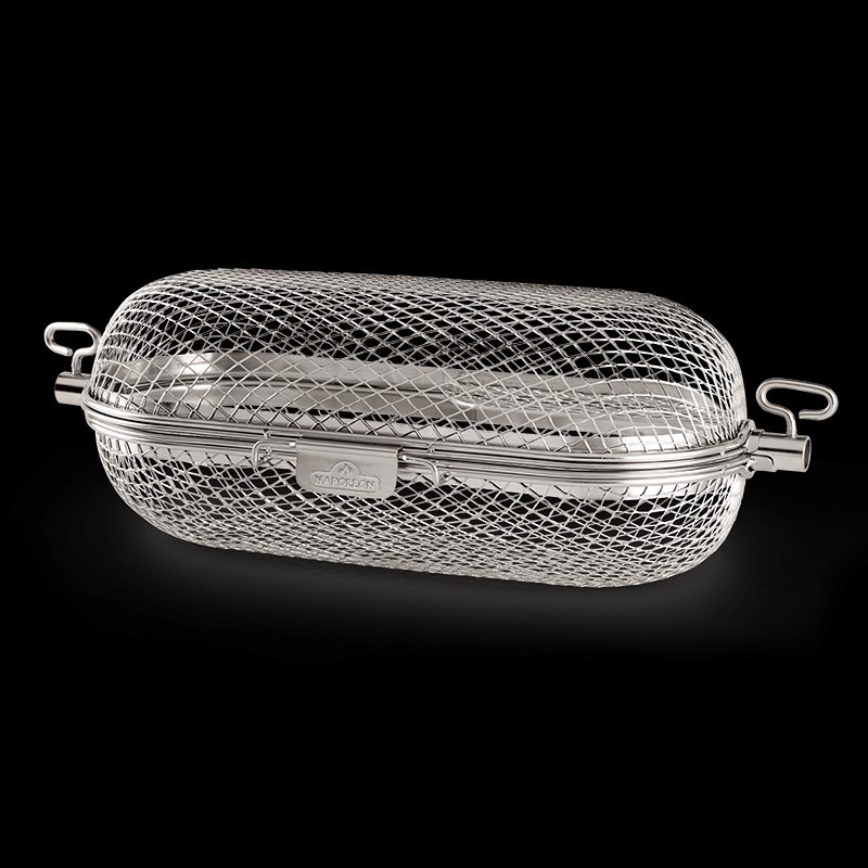 Cesta Verdura - Napoleon - 64000 rotisserie grill bascket inuse