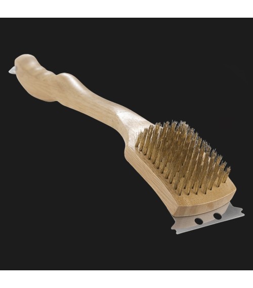 Cepillo para Parrilla Latón - Napoleon - 62028 brassgrillbrush18in inuse