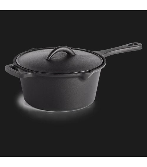 Cacerola de Hierro Fundido - Napoleon - 56051 Cast Iron Sauce Pan inuse