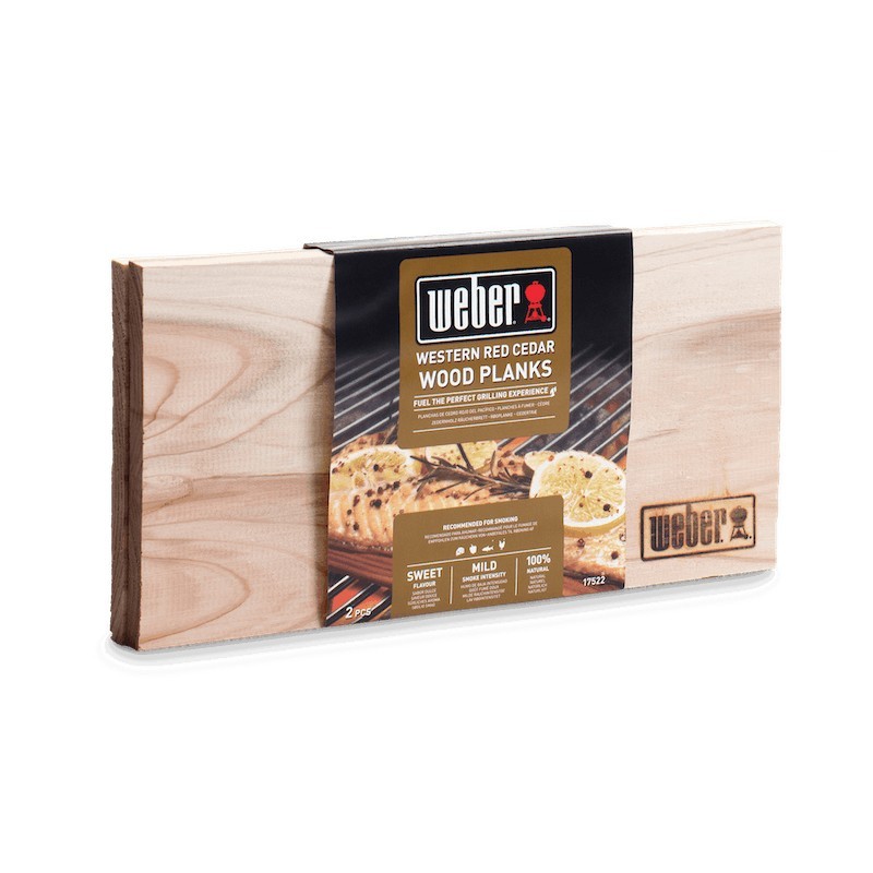 Bandejas de Cedro Pequeñas Weber - pack de 22 poca