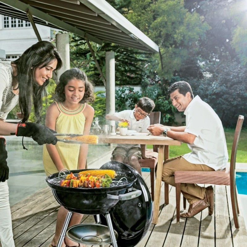Barbacoa Compact Kettle Weber - 35507 barbecue charbon weber compact kettle 47 cm noir 7