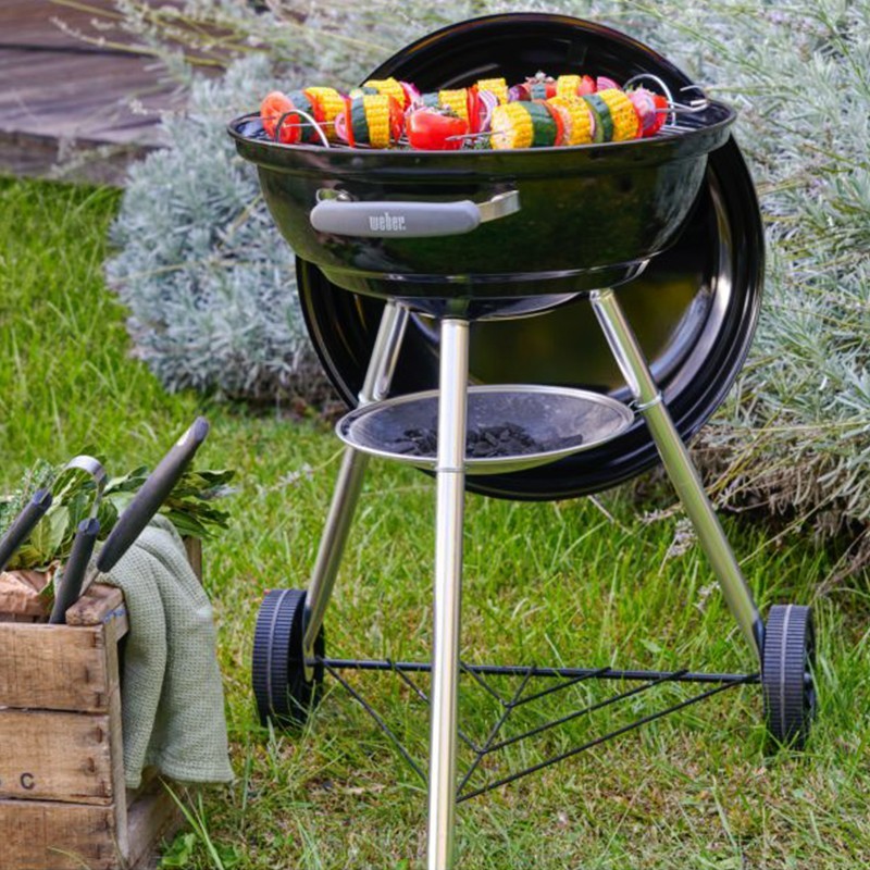 Barbacoa Compact Kettle Weber - 35507 barbecue charbon weber compact kettle 47 cm noir 8
