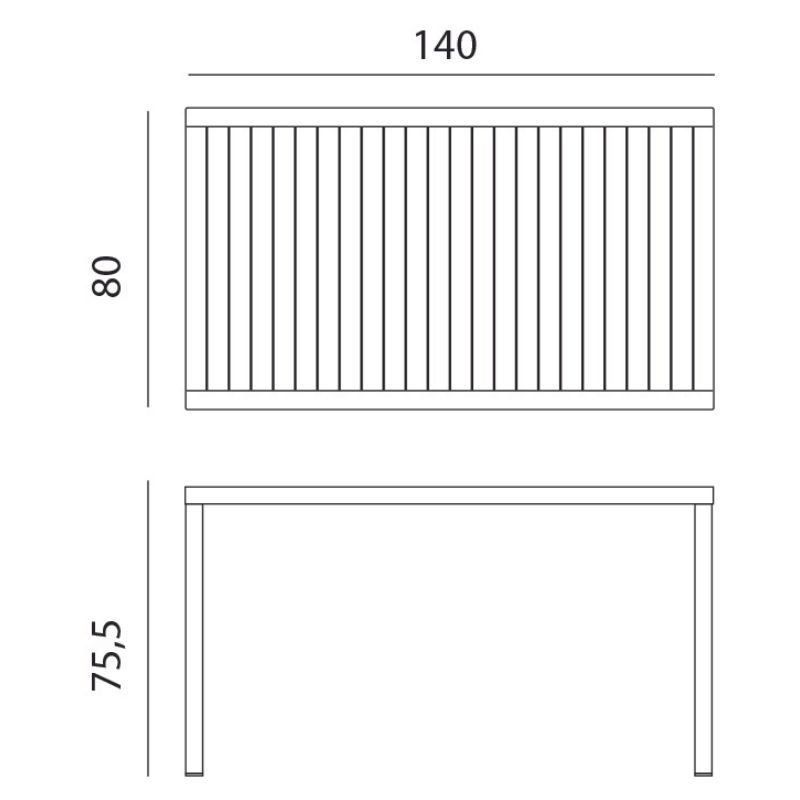 Mesa Cube 140x80 Nardi -