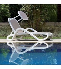 Tumbona Alfa Nardi - Nardi sunloungers ALFA bianco tortora parasole ambient images3 LR